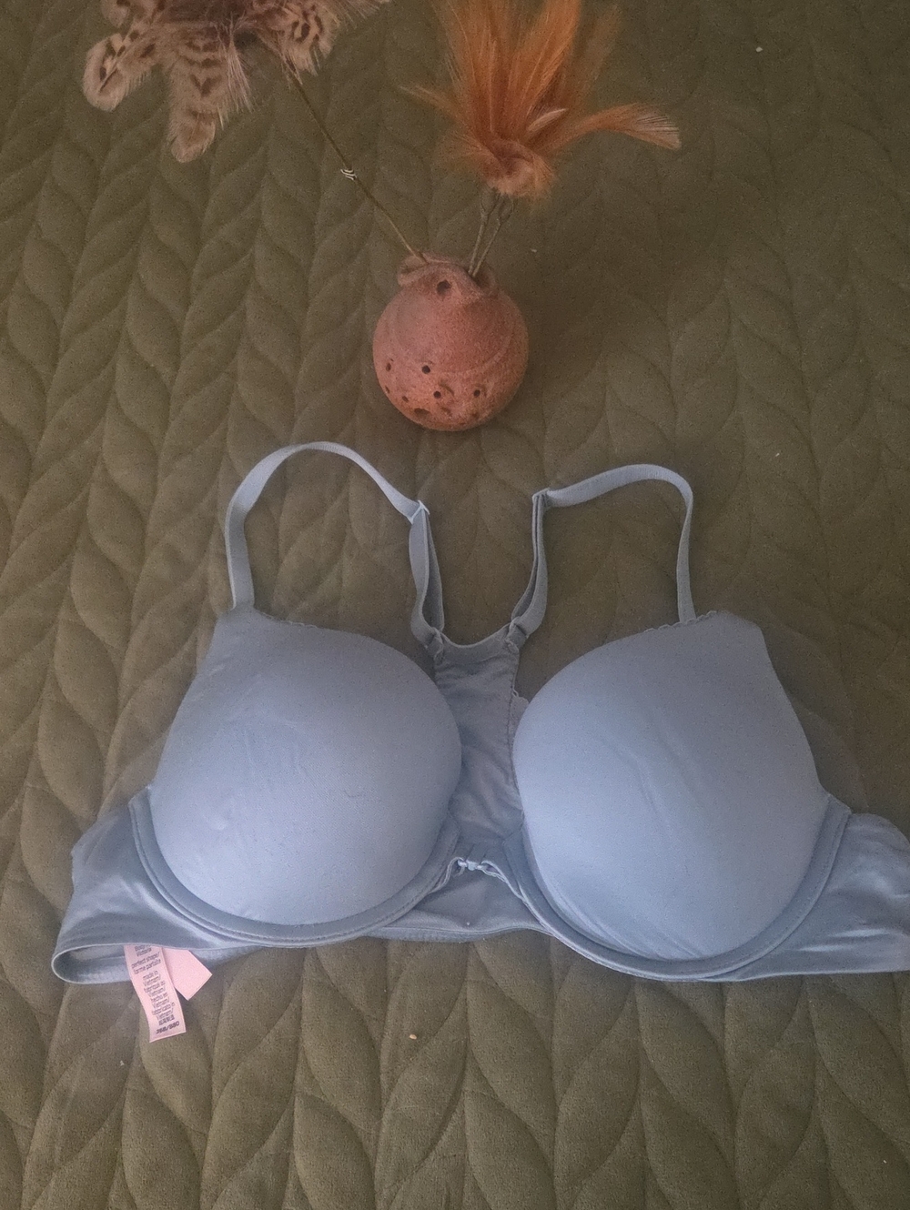 Victoria's Secret Light Blue Racerback T-Shirt Bra